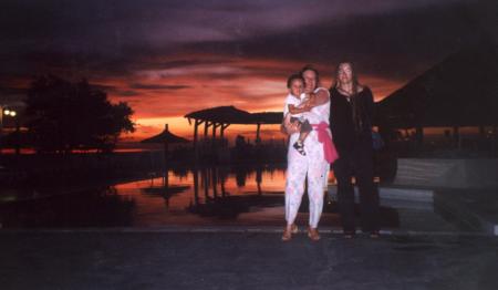 soleil couchant sur la somone (Sngal)
